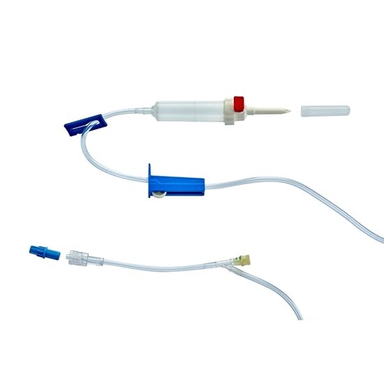 Codan® Primary IV Administration Set With 1 Y-Port, 15 Micron Filter, 20 Drops/mL, 72" Tubing, 50/Case
