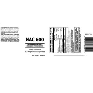 NAC 600 Capsules, 60 Count (Expiring Soon)